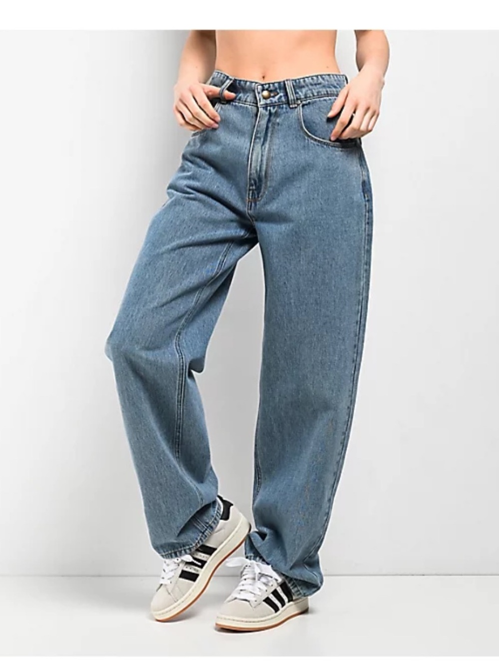 Empyre Tori Billie Wash Skate Jeans Size 1 Baggy Y2K Wide Leg Denim